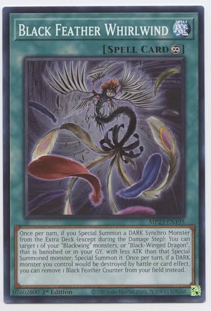 yugioh black feather deck Amazon.com: Black Feather Whirlwind - MP23-EN195 - Common