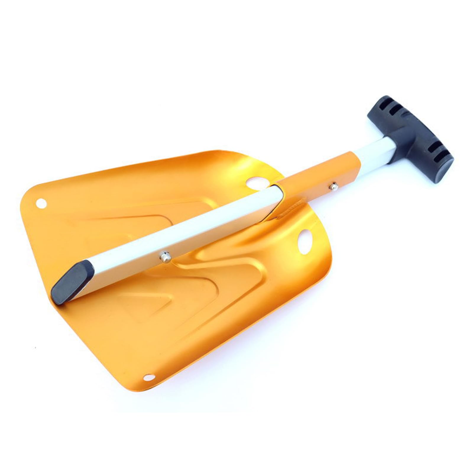 Pala para Nieve Plegable,Palas para Quitar Nieve,pala de emergencia plegable telescópica de invierno Pala de Nieve Ajustable Portátil Ligera para Camping Jardín Senderismo(rojo/dorado/azul)