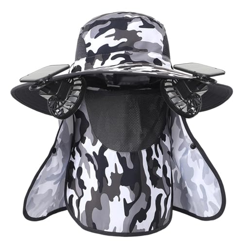 Chapeau solaire ventilateur contre la chaleur en extérieur