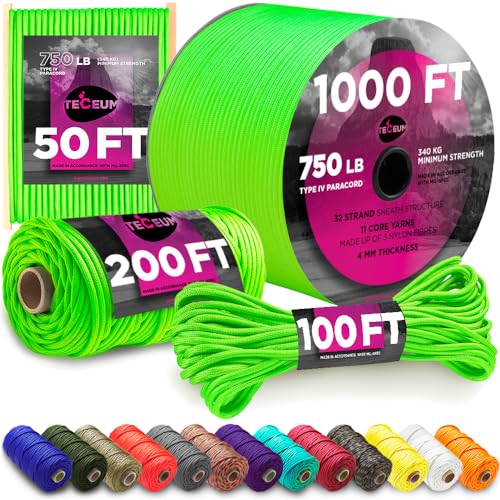 TECEUM Paracord Typ IV Einfachseil 340 kg