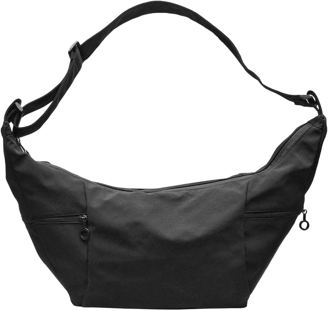 Nupouch Calla Everyday Sling: Water Repellent Nylon Crossbody Bags for Women, Slouchy Crescent Shoulder Bag, Adjustable Strap