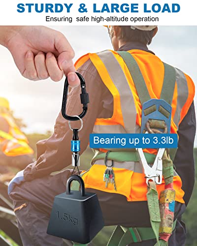 1/4 Inch Hex Shank Bits Holder - Portable Six Color Coded Light-Weight Quick-Change Screwdriver Bits Holder Organizer Tool For 1/4" Impact Tips, Screws, Drivers, With Black Carabiner(Bits Not Include) #TOP1