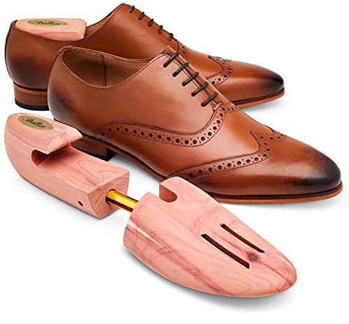 STRATTON CEDAR SHOE TREE 2-PACK FOR MEN (for 2 pairs of shoes) - GROWN IN USA (XX-Large)