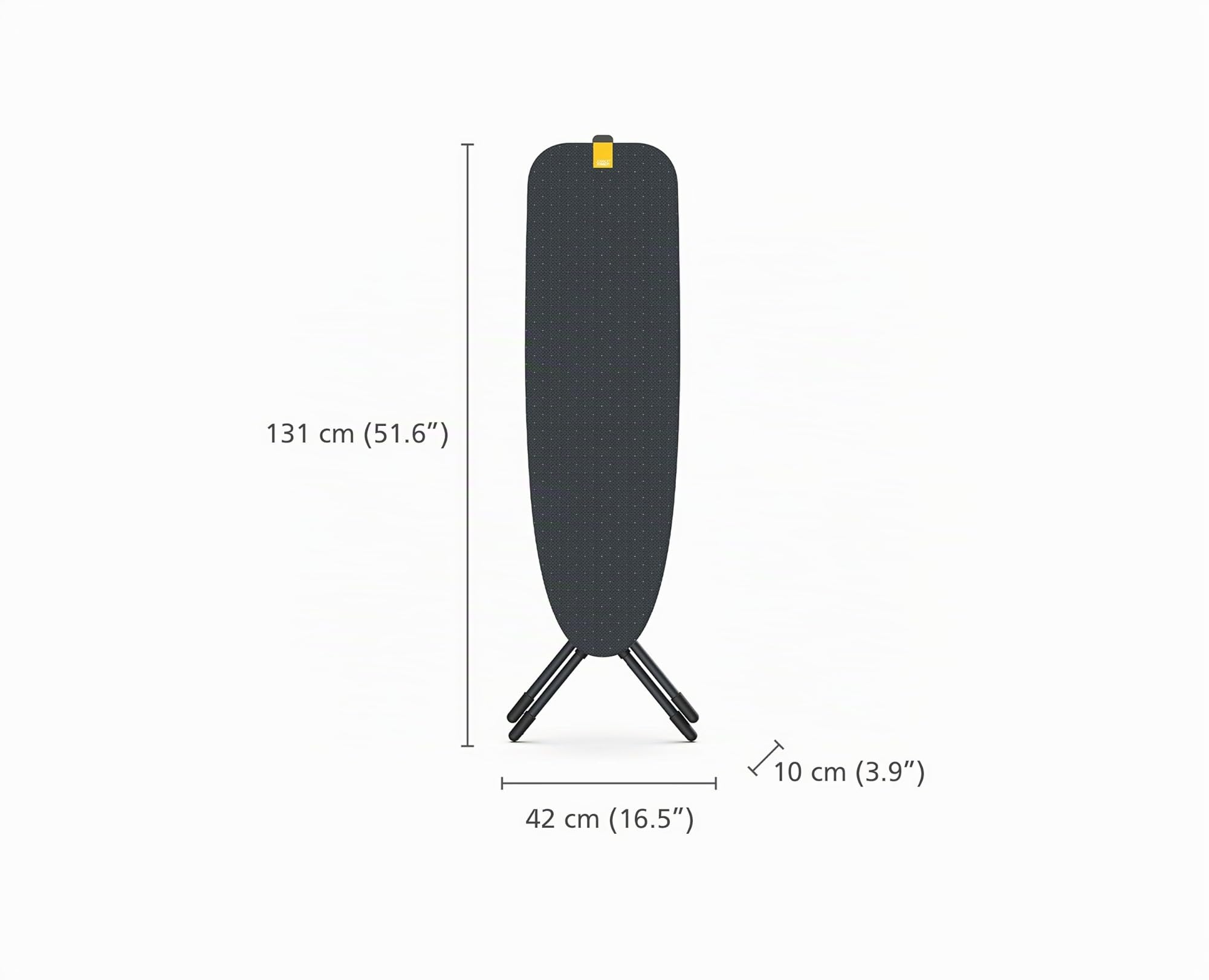 Joseph Joseph Glide Plus Asse da Stiro 110 x 33 cm, Regolabile, Poggiaferro a Vapore Integrato, Copri Asse in Cotone Super Assorbente, Nero/Blu