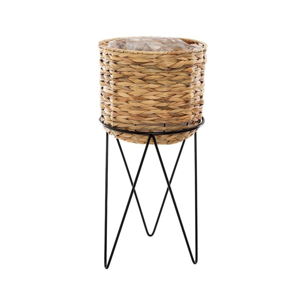 Atmosphera Créateur d'intérieur - Lot de 2 Cache-Pots sur Pied Hya 54cm Naturel