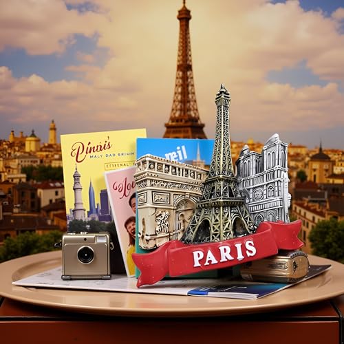 Imán decorativo 3D Torre Eiffel de resina miniatura 2
