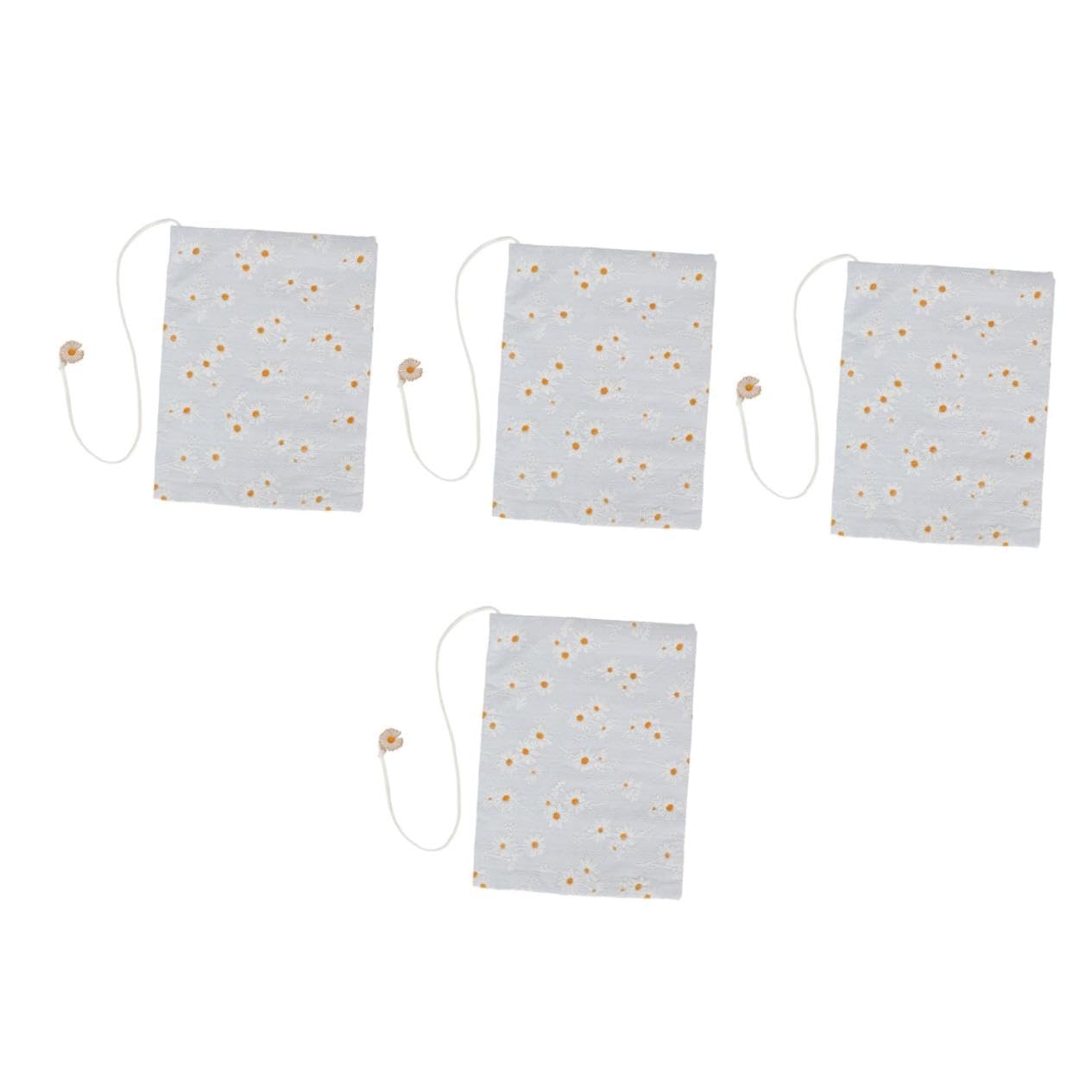 HOMSFOU 4 Pièces Couverture De Livre En Tissu Manche Couvertures De Livres En Tissu Journal Toile De Livre Pour La Reliure Couverture De Livre Exquise Livre Protecteur Chiffon