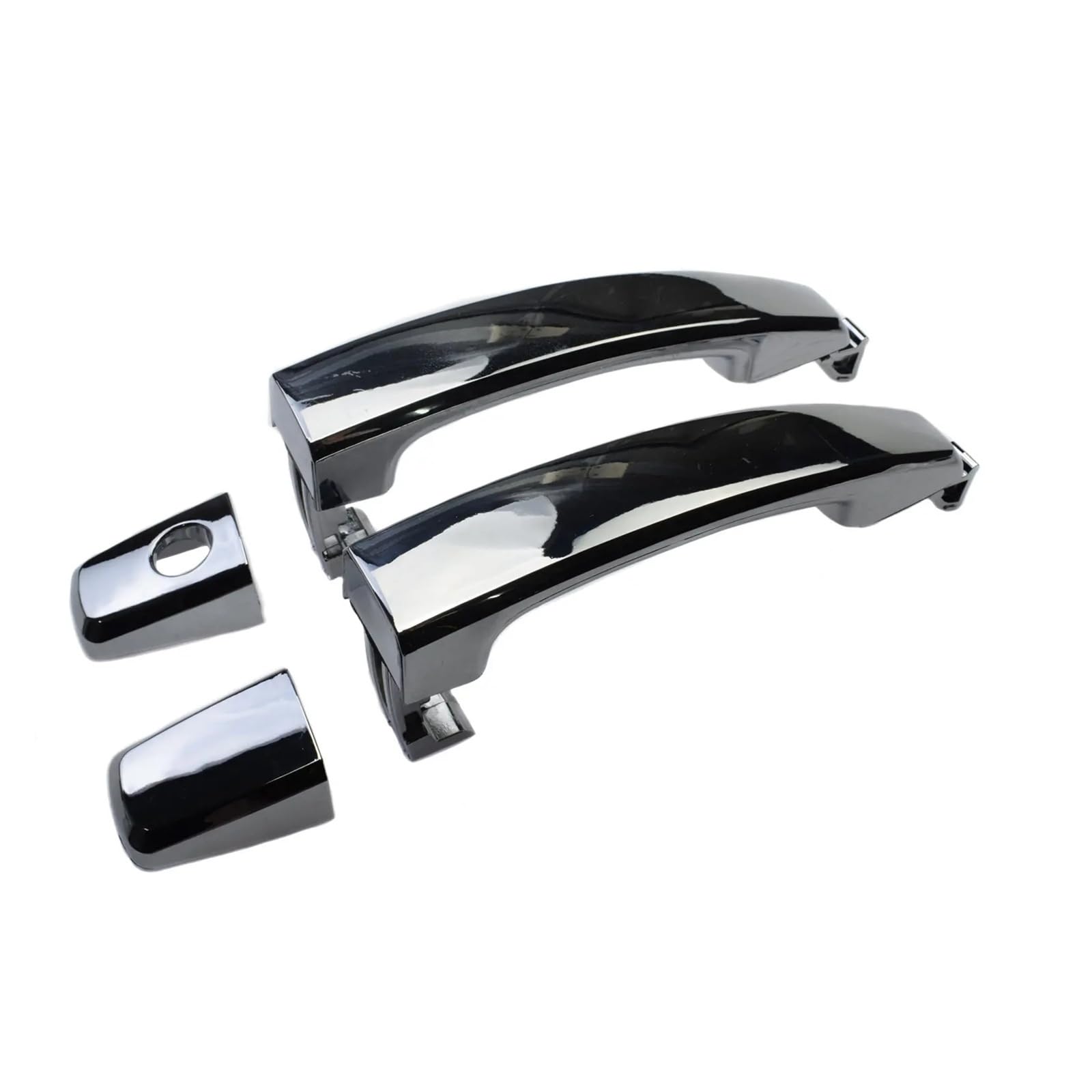 BYSKJZ Car Outer Door Handle Replacement for for Captiva for Sport for Aveo 2007 2008 2009 2010 2011-2015 Chrome Door Outer Handle Covers 96468266 96468306(Front Pair)