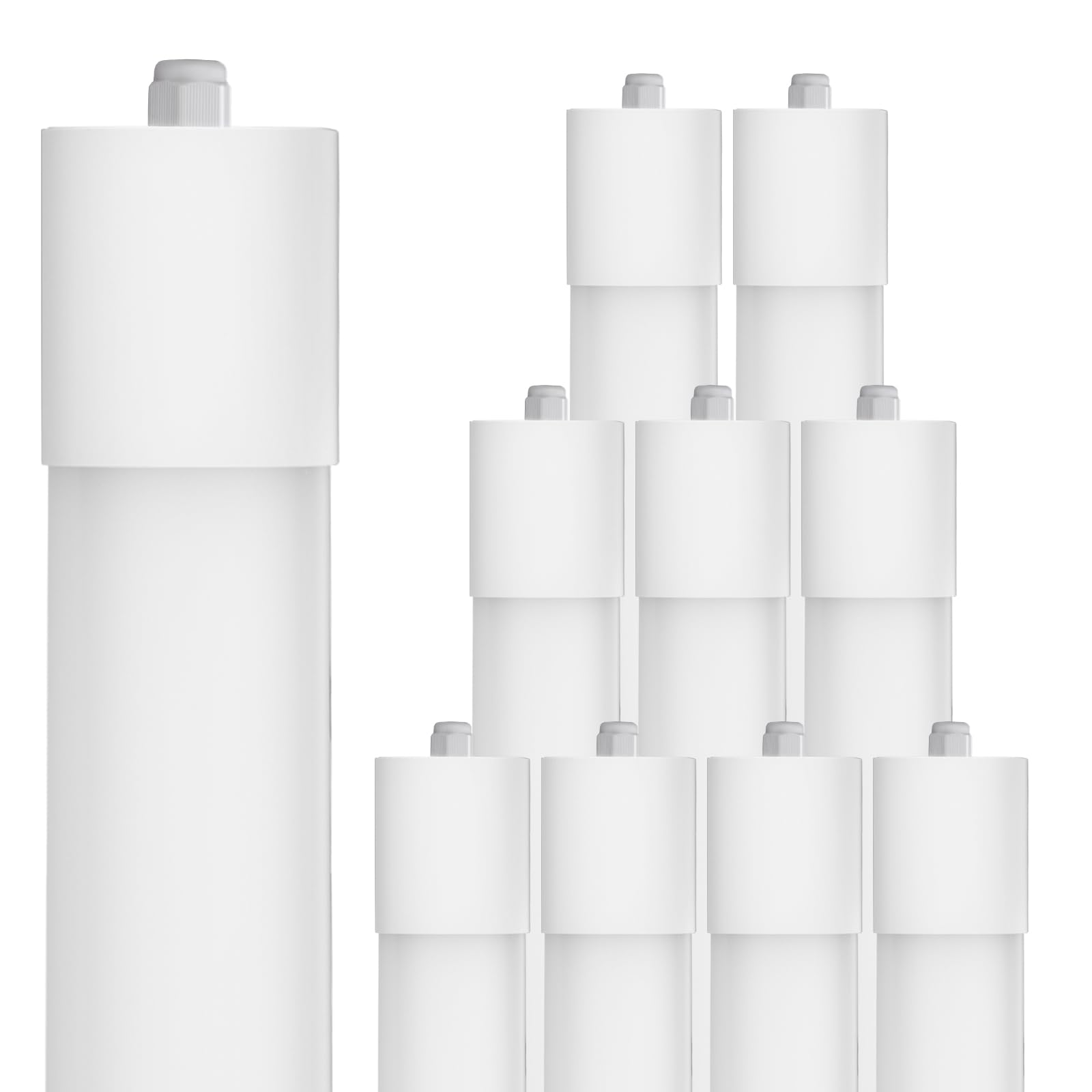 IEGLED 10er Pack LED Feuchtraumleuchte 120CM, 36W 4000LM Deckenlampe 4000K Neutralweiß, Lampe Feuchtraumlampe IP65, LED Röhre 120CM als Wannenleuchte, Schlafzimmerlampe