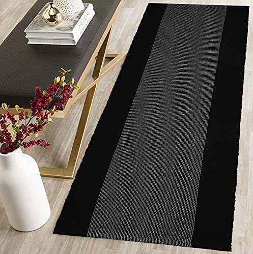 Image of 2x5 ft Cotton Carpet Runner - Breathable & Durable Rug for Hallway, Kitchen, and Balcony Styling