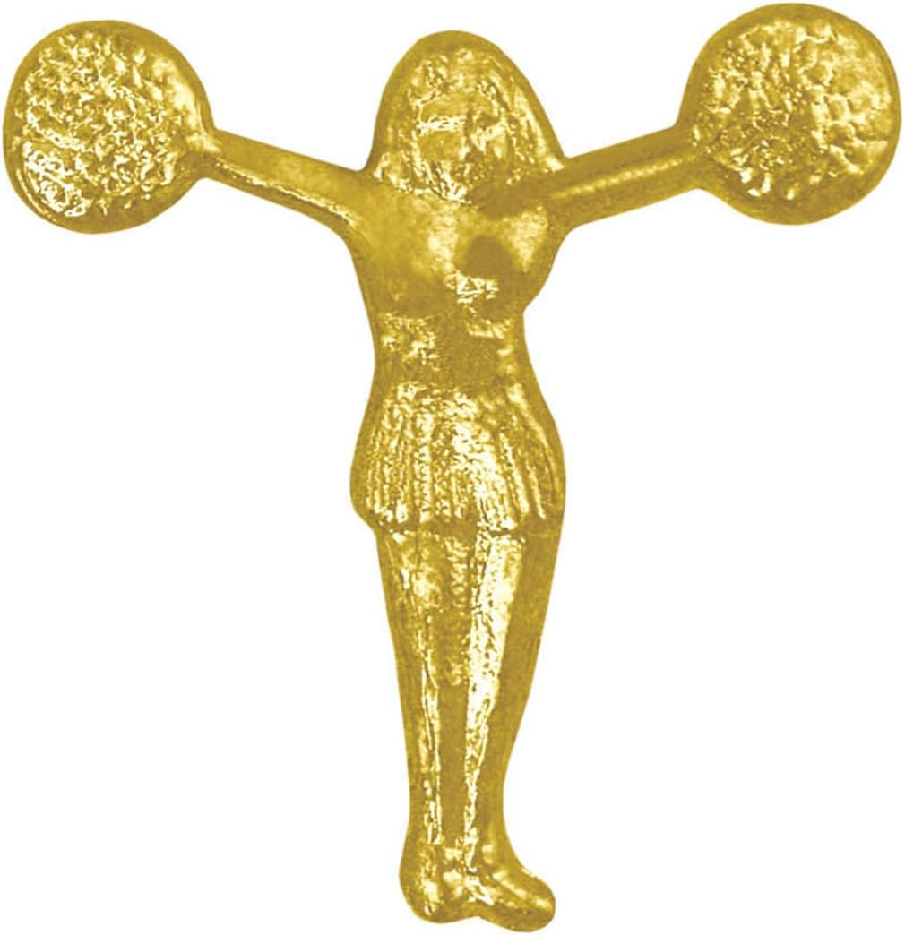 Sports Chenille Lapel Pins: 44 Varieties - Bright Gold - Unisex - Clutch Back