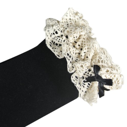 Wrapables Lace Ruffles and Bow Knee High Girl Socks (set of 3)4