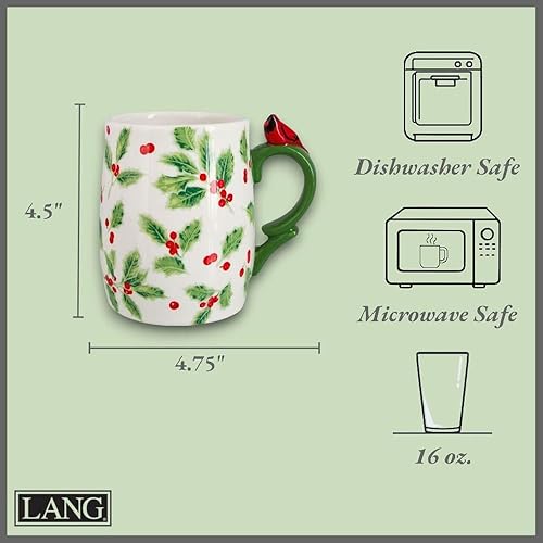 Miniatura 2 de Lang Holly - Taza decorativa (2198001) de 14 onzas, grande, multicolor