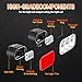 HSOKEW 4Pcs Bike Taillight, Bike Headlight with 6 Spot/Flood Beam USB Rechargeable Bike Light High Lumen Super Bright Bicycle Light Water proof Bike Light Front and Back for Road Mountain Night Riding