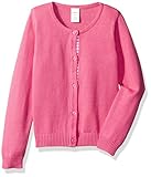 Gymboree Big Girls' Long Sleeve Pinbtn up Cardi Dot Tape, Babydoll Pink, L