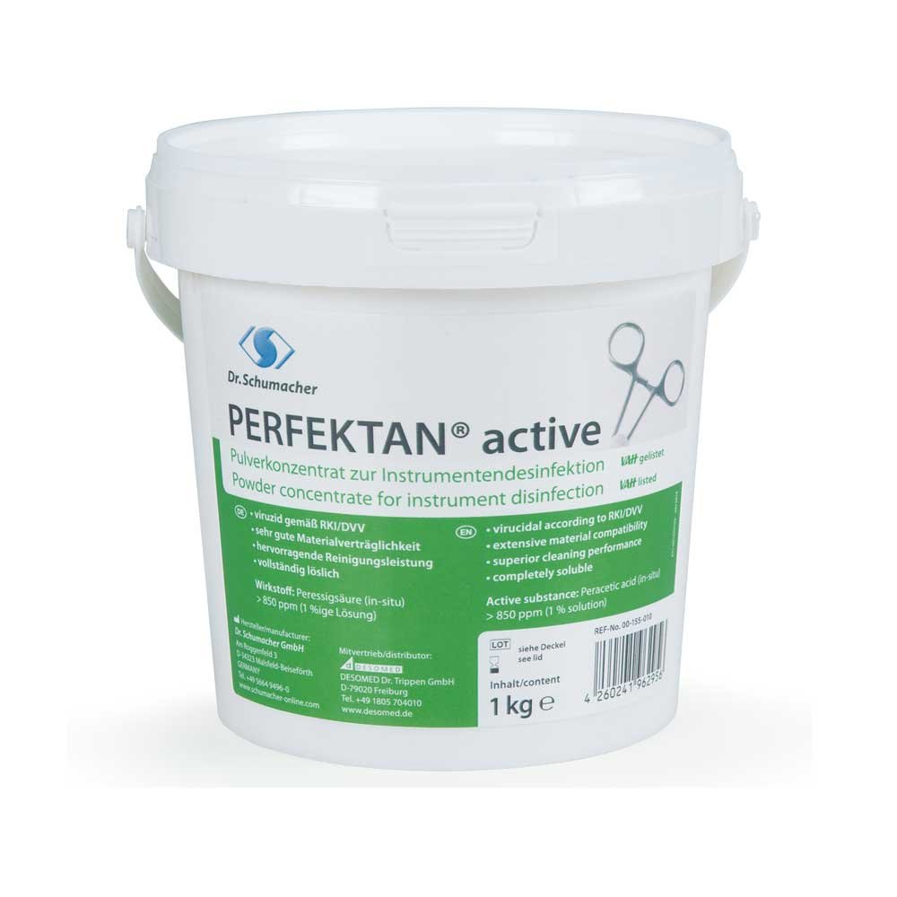 1x Perfektan active Instrumentendesinfektion, Desinfektionsmittel, Pulver, hochwirksam, 1 kg