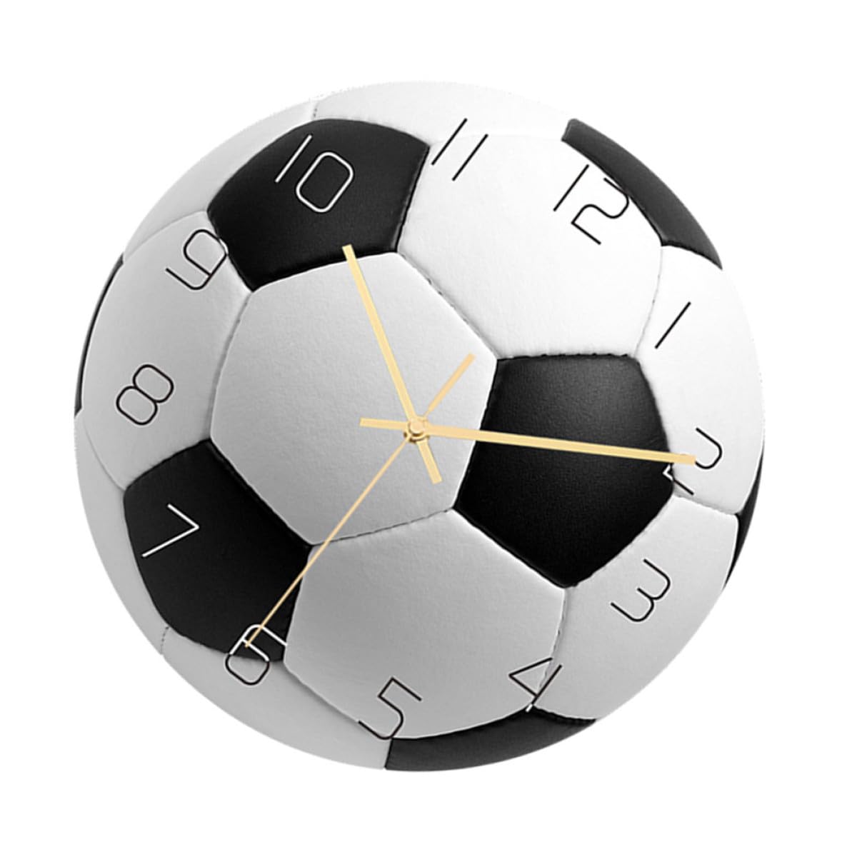 Horloge murale football silencieuse en acrylique pour décorer le salon familial