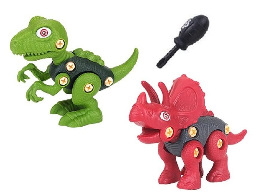 HALO NATION® Take Apart Dinosaur STEM DIY Assembly Disassembly Dinosaur Toy Set, Combination Assembling Build Your Own Dinosaurs Educational Toys for Kids Boy Girl