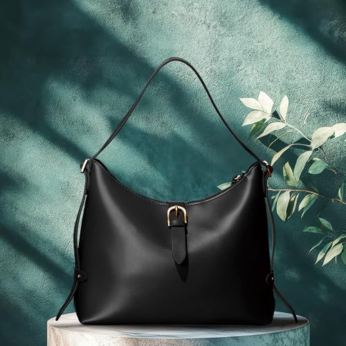 Bolso Hobo de cuero vegano vintage para mujer miniatura 3