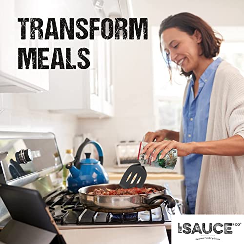 Le Sauce Gourmet White Wine Lemon Garlic Sauce, Gourmet Finishing Sauce For Meats, Prepared Foods, Pre-Made Sauce For Chicken Or Fish, Steak Sauce, Shrimp, Garlic Butter & Lemon Sauce #TOP6