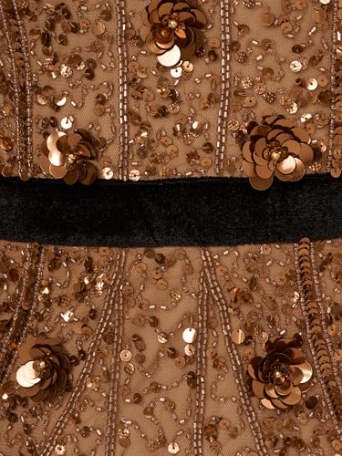 Adrianna Papell Women's Beaded Halter Long Dress3