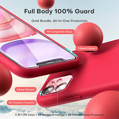 TOCOL 5 in 1 for iPhone 11 Case, with 2 Pack Screen Protector + 2 Pack Camera Lens Protector - Image 3
