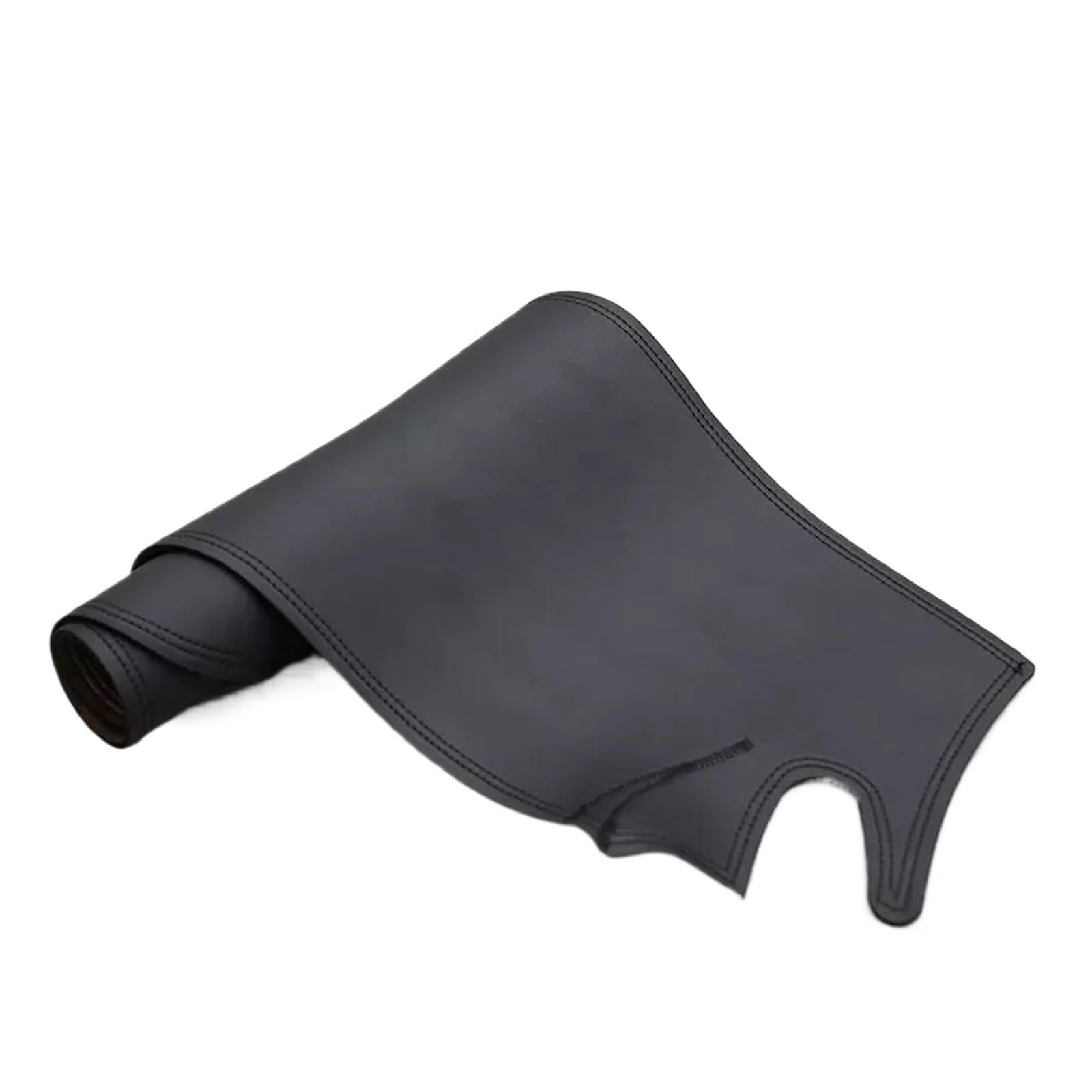 Tapis Tableau Bord intérieur Voiture Tapis Tableau Bord Antidérapant en Cuir PU pour VW pour Golf 7 MK7 2013 2014-2019 Accessoire Voiture(All Black RHD)
