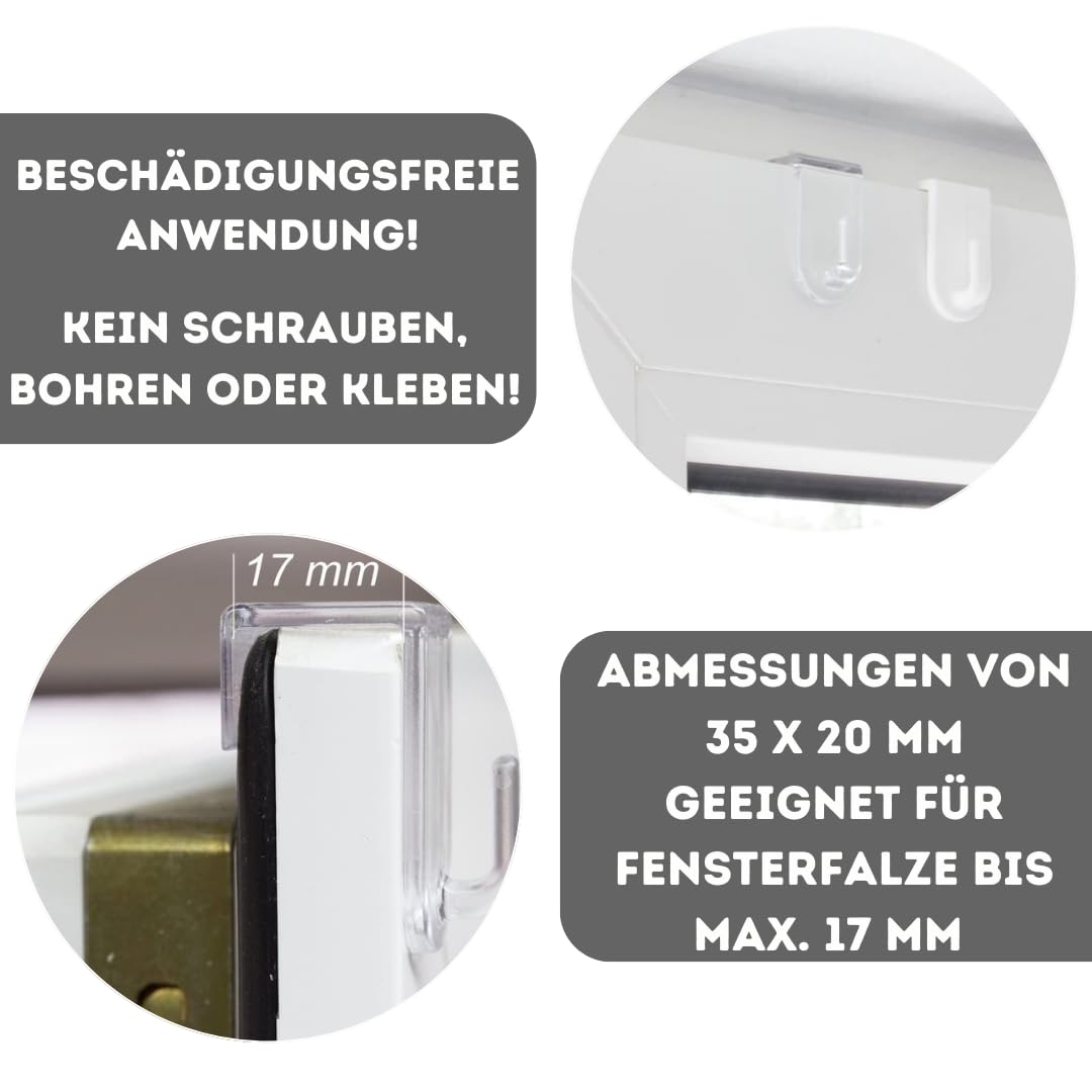 Command Fensterhaken Für Den Außenbereich, Mittelgroß, Transparent - Ohne Bohren Für Wandmontage