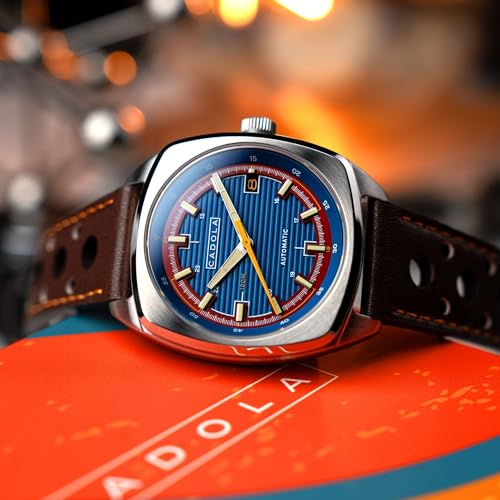 Image of Cadola Men's 38mm Buxton Automatic Watch with Leather Strap CD-1057
