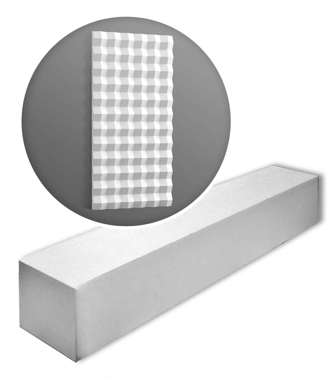 Paneles murales W115 caja completa de 6 piezas para renovar paredes con relieve