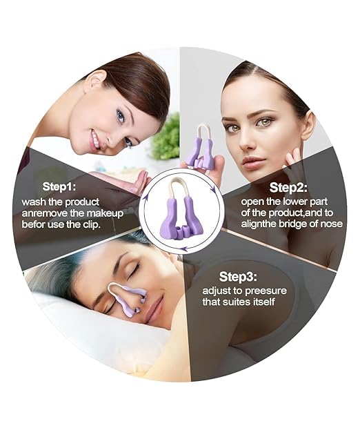 JAMBUVANTI Silicone Nose Shaper Clip Nose Corrector Device for Nose Bridge Straightening and Lifting - Soft and Safe Non Surgical Nose Up Beauty Tool(Pack of-1) (Nose Up Clip) 1