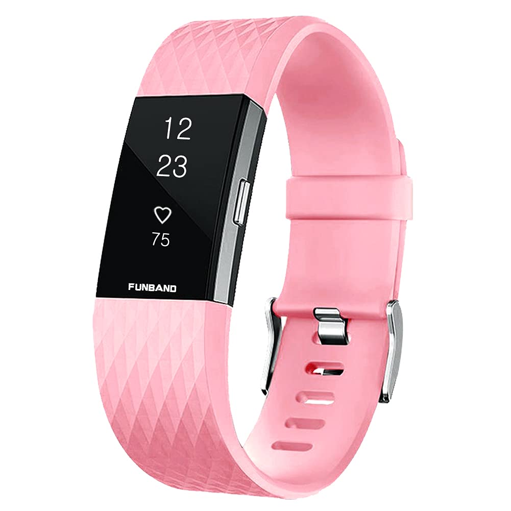 Correa para Fitbit Charge 2, Edición Especial Soft Silicona Deportes Recambio de Pulseras Ajustable Reemplazo Accesorios para Reloj Fitbit Charge 2 Pulsera de Actividad Pequeño y Grande — view 10