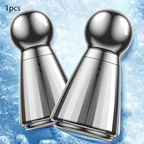 MERIGLARE Massageador de resfriamento facial portátil, martelo frio, remoção de rugas, levantamento