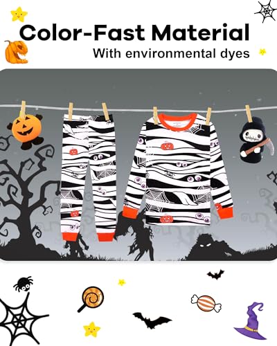 Image of DAUGHTER QUEEN Boys & Girls 100% Cotton Halloween & Christmas PJS 18M-12Y