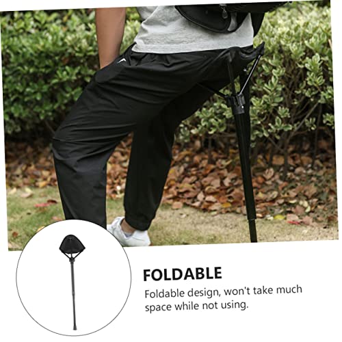 Yardwe 1pc Folding Chair Outdoor Chairs Collapsible Stool Portable Chairs Home Stool Portable Hiking Chair Camping Stool Foldable Chair Outdoor Folding Stool Telescopic Chair Carry Nylon