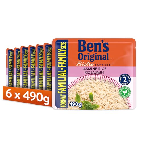 BEN'S ORIGINAL™ BISTRO EXPRESS™ Jasmine Rice Family Size, 6PK CASE