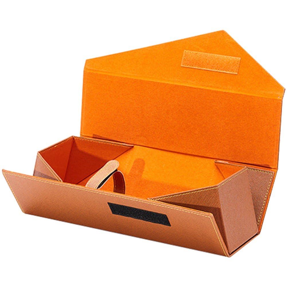 Boîte à vin en cuir PU pliable pour éviter la casse des bouteilles et des verres