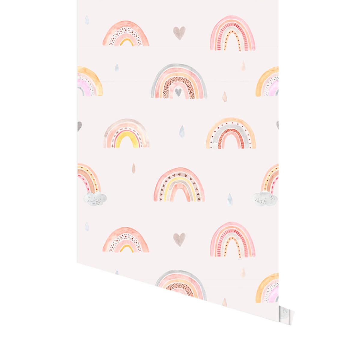 Pegatina de pared de arcoíris en PVC removible ideal para alegrar el comedor o el cuarto de juegos