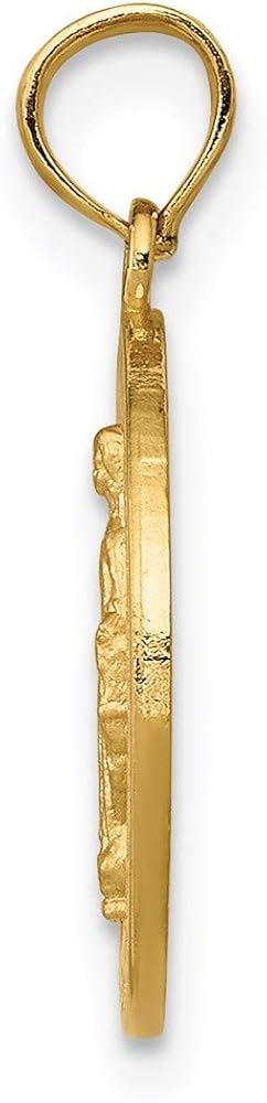 Miniatura 2 de Colgante de medalla milagrosa de 14 quilates, 0.817in, 0.579in, estilo M1437, Metal, no conocido