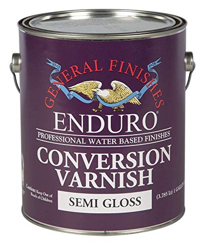 Exclusive Discount 90% Price General Finishes Enduro Conversion Varnish, 1 Gallon, Semi-Gloss