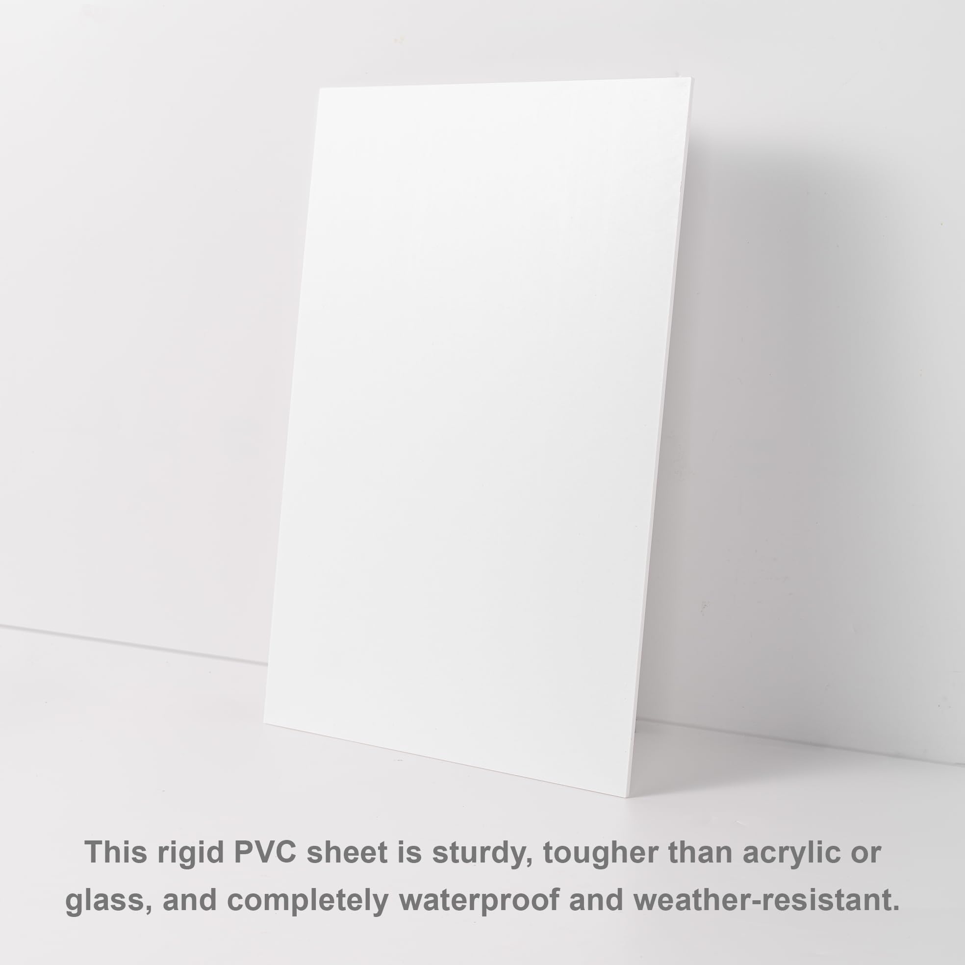 Rigid PVC Sheets - 8x12 Pack for Signage & Crafts -4
