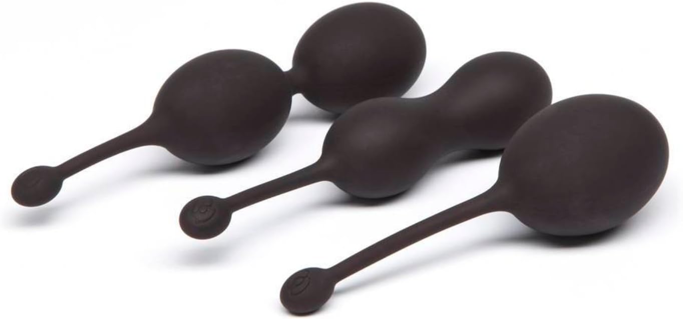 New Coco de Mer Catherine Ultra-arousal Pleasure Balls Set and Kegel Exercise Kit - Strengthen Pelvic Floor Muscles - Smooth and Sleek Body-safe Silicone - Travel Ready!