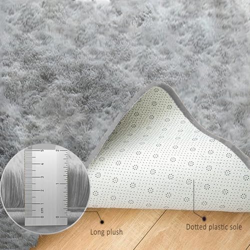 Tapis Moderne Salon Rectangulaire Doux Moelleux Chambre 150x230 Gris
