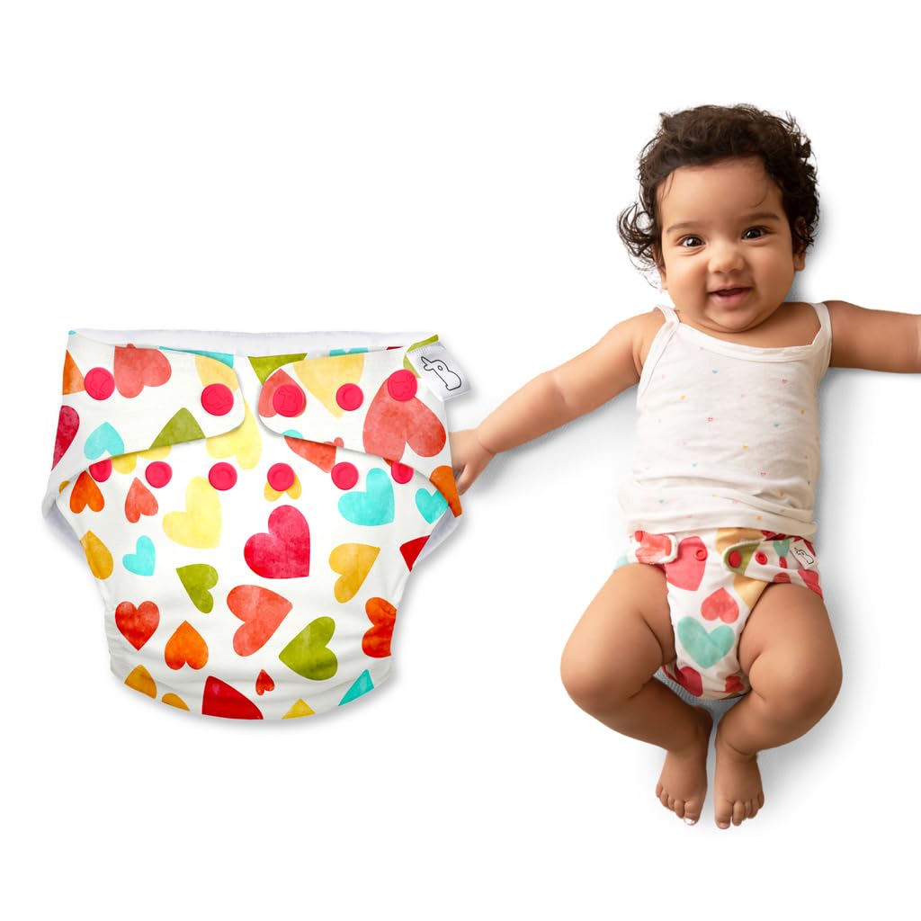 SuperBottoms NEW UNO Freesize Cloth Diaper | Cloth diaper for babies 3M to 3Y | Washable & Reusable cloth diaper | Comes with cloth diaper insert | 1 Diaper and 1 Organic cotton Soaker-image-40