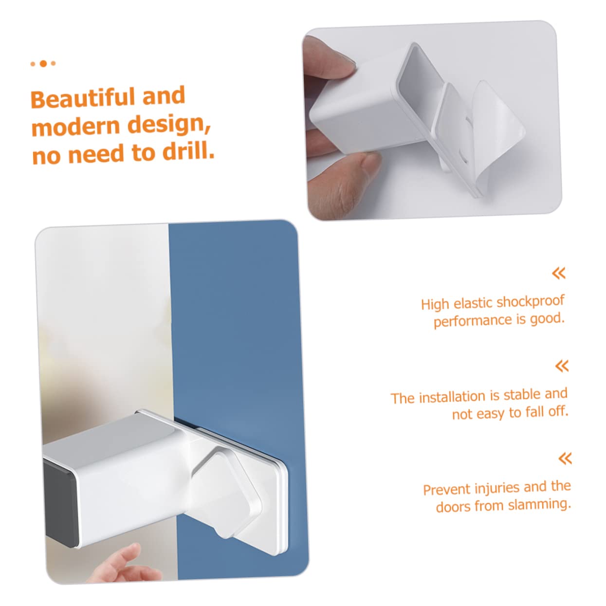 12stücke Tür-klemmschutz Für Junge Mädchen Sicherheits-türstopper Zur Vermeidung Von Quetschungen Einfach Anzubringen Geeignet Für Zuhause Und Büro Weißes Design Für Jedes
