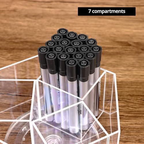 Rangement de marqueurs rotatif 360° pour optimiser le bureau