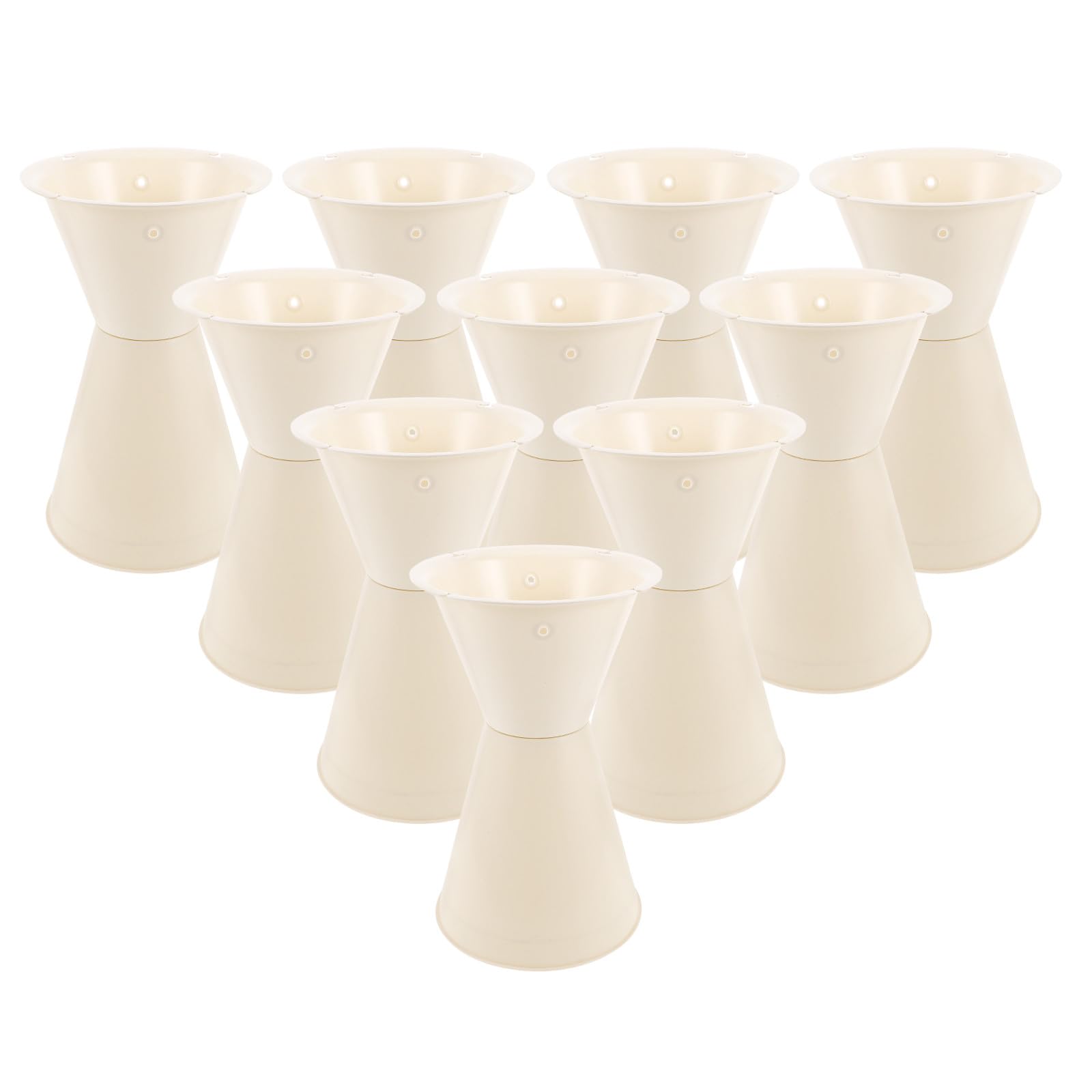 Tofficu Mini Porta Ramos de Plástico Mediano 10 Unidades con Base Fija, Delineador Floral en Tubo para Arreglos, Kit para Decoración Boda, Floristería, Hogar y Oficina