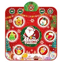 Christmas Dance Mat for Girls Boy,Toy Birthday Presents for 3 4 5 6 7 8 9 10+ Year Old Kids Gifts,Light Up Children Music Dancing Game Pad with 5 Game Modes & Wireless Bluetooth,Rechargeable Battery
