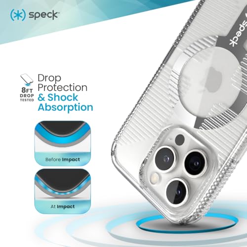 Image of Speck Clear iPhone 16 Pro Case - Slim MagSafe GemShell Crystal Clear