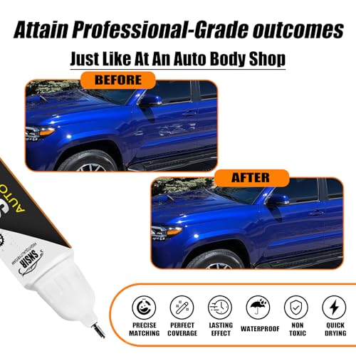 Image of Car Touch up Paint(8W7 Blue Crush Metallic) Compatible with Toyota, Car Paint Pen Scratch Repair Two-In-One Touch Up Paint, Premium Car Scratch Remover for Deep Scratches